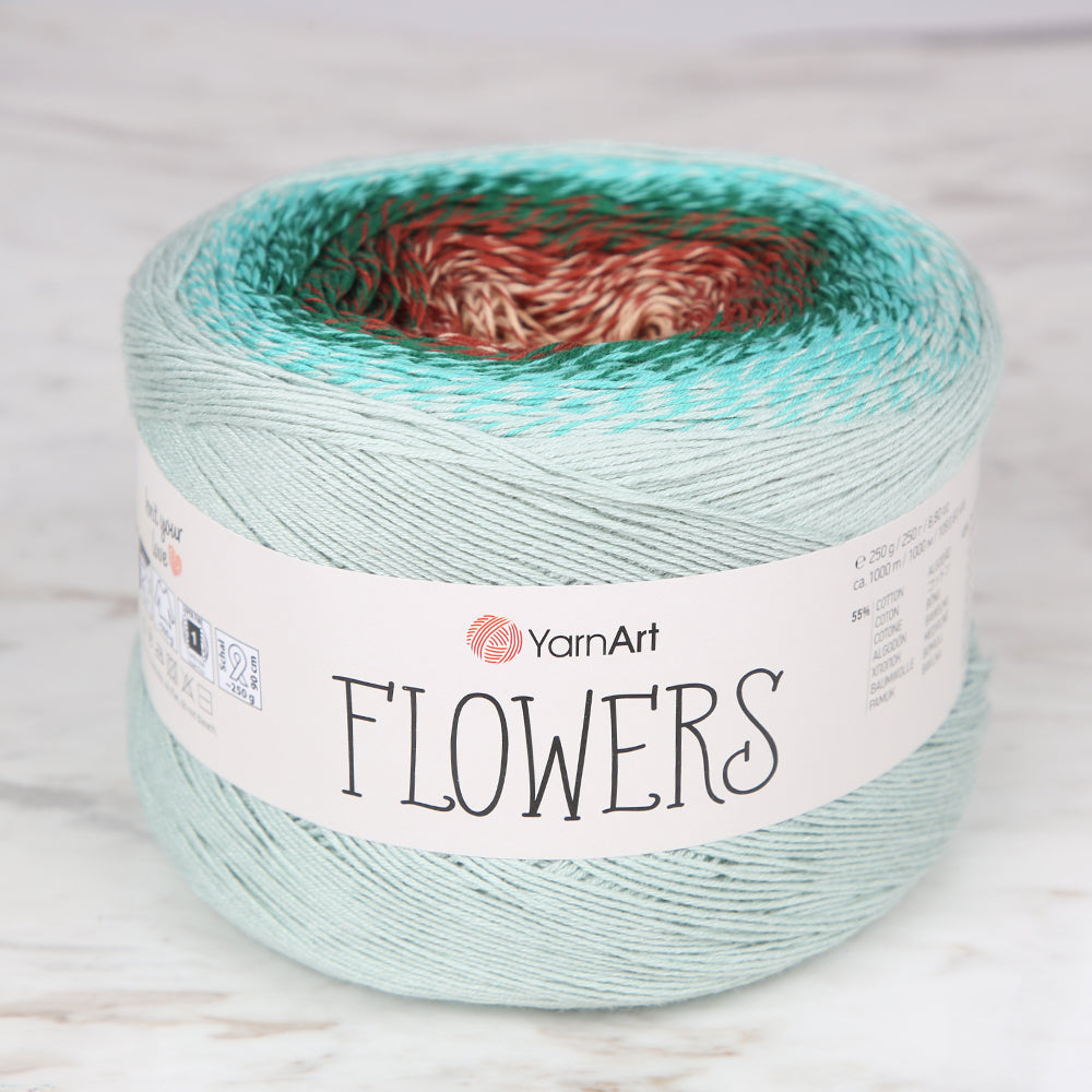 Yarnart Flowers Ebruli 250gr El Örgü İpi - 318